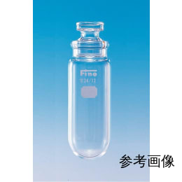 Fine透明共通摺合共栓丸底沈でん管 100mL 透明 目盛無 φ45×H120 栓29/15 10入