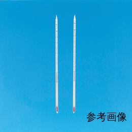 フッ素樹脂被覆温度計 赤液 0-50℃