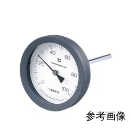 佐藤計量器製作所 バイメタル式温度計 BM-T-100P 0~50℃ 100mm 2080-04