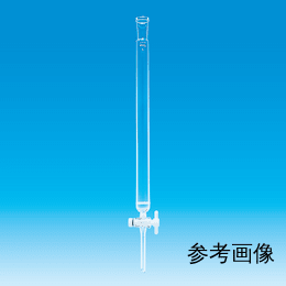 Fine透明共通摺合 クロマトグラフ管 φ10×300 PTFEコック付 FG4極細目 上部摺15/25