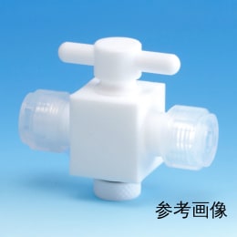 オールPTFE2方バルブ 接続型 φ12 F-2009-004
