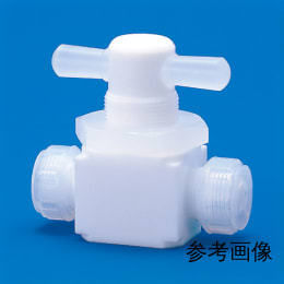 PTFE2方パネル付バルブ 圧入型 φ8 F-2015-002