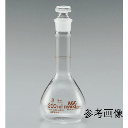 メスフラスコ 短形 100mL 白