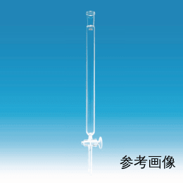 Fine透明共通摺合クロマト管 カラム内径φ15 長さ300mm ガラスコック付 上部雌15/25