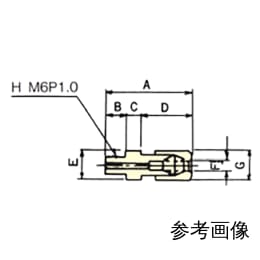 PCTFE M6half unionコネクター SF-M6-3 F-2114-002