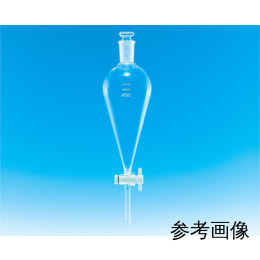 Fine共通摺合分液ロート 30mL 平栓15/25 スキーブ型 PTFEコック付