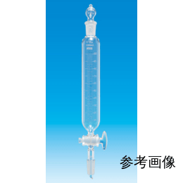 Fine共通摺合せ円筒分液ロート 300mL 球栓19/38下部19/38 ガラスコック付