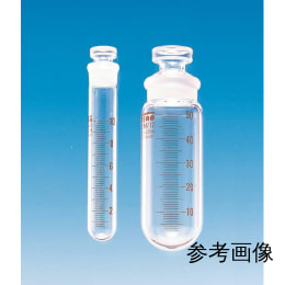 Fine共通摺合共栓丸底沈でん管 25mL 透明 目盛付 φ25×H100 栓19/17 10入