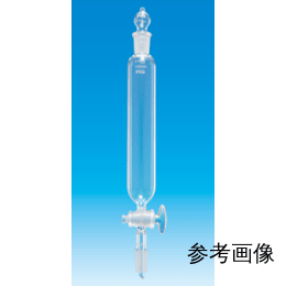 Fine共通摺合せ 円筒分液ロート 200mL 球栓19/38 下部19/38 ガラスコック付