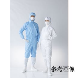 フード一体型ツナギ服 cleanroom用 FL1403 ブルー LL