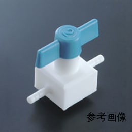 PTFE2方ストップコック φ7 F-2261-004