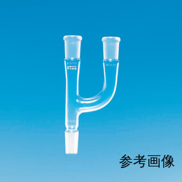 Fine共通摺合連結管 Y字管 側管平行 上部雌19/38 下部雄19/38 枝部雌19/38