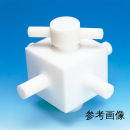 オールPTFE4方バルブ 接続型 枝φ6 F-2011-001