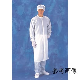 クリーンルーム用スモックコート(クラス10000対応)　PP4361-LL　白