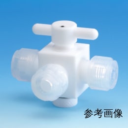 オールPTFE3方バルブ 接続型 φ6 F-2010-001