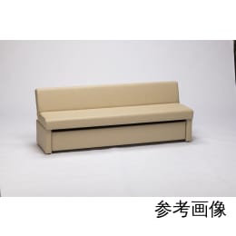 収納付きリクライニングベンチ(完成品)W1800 ブルー