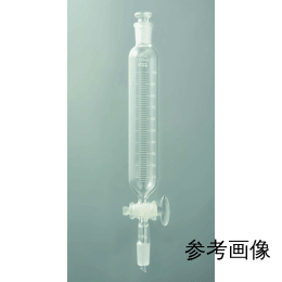Fine共通摺合せ円筒分液ロート 100mL 平栓15/25下部19/38 ガラスコック付