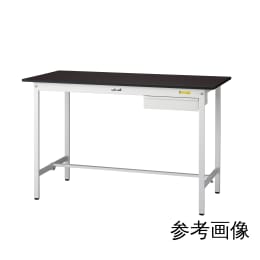 ワークテーブル 固定 キャビネット付 SLMH-1275U-BRW