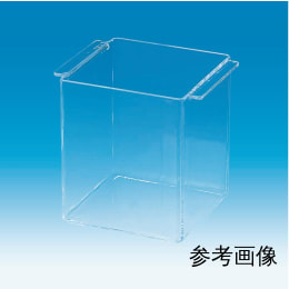 溶接角型容器 石英ガラス板製 100×100×100