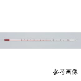 【販売終了】赤液精密棒状温度計 0~50℃ L300