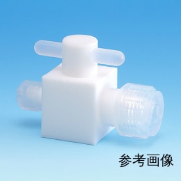 PTFE2方バルブ 異径圧入型 φ3×φ8 F-2212-002