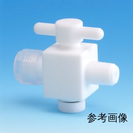 PTFE2方バルブ 装置用 接続型 φ6×R1/4 F-2013-001