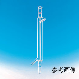 【販売終了】Fine透明共通摺合リービッヒ冷却器 筒長200mm 上部雌15/25 下部雄29/42