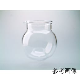石英球型セパラフラスコ 溝なし 300mL