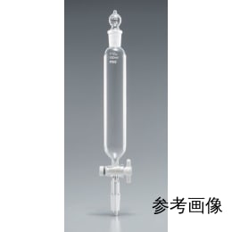 Fine共通摺合せ円筒分液ロート 50mL 球栓15/25 下部19/38 目盛なし PTFEコック付