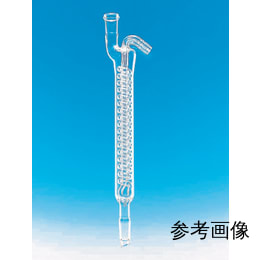 Fine透明共通摺合ジムロート冷却器 筒長200mm 上部雌15/25 下部雄19/38