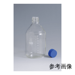 広口メジュームびん 青キャップ付 100mL IWAKI
