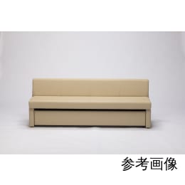 収納付きリクライニングベンチ(完成品)W1800 グリーン