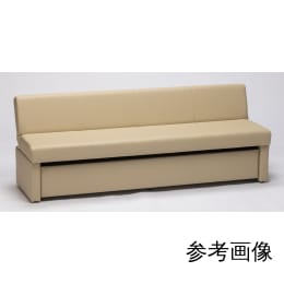 収納付きリクライニングベンチ(完成品)W1800 ピンク