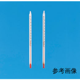 短形赤液温度計 0-50℃ L180