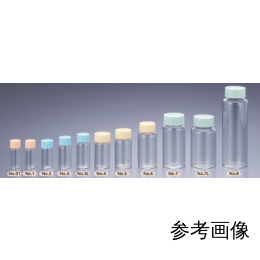 CCスクリュー管 No.01 透明 グリーンキャップ 100入