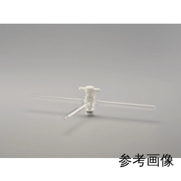 三方コック PTFEプラグ付 φ8mm IWAKI