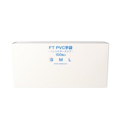TGK - 東京硝子器械 TryWinZ / FT PVC手袋 S ノンパウダー 100枚入 TGK - 東京硝子器械 TryWinZ / FT PVC手袋 S ノンパウダー 100枚入
