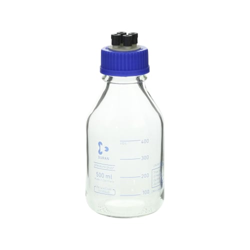 TGK - 東京硝子器械 TryWinZ / HPLCねじ口びん 500mL 4ポートキャップ