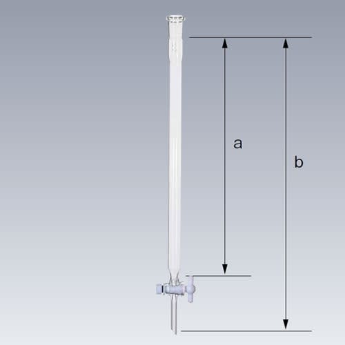 SPCクロマトカラム PTFEコック付 15mm 〔032110-1515〕-