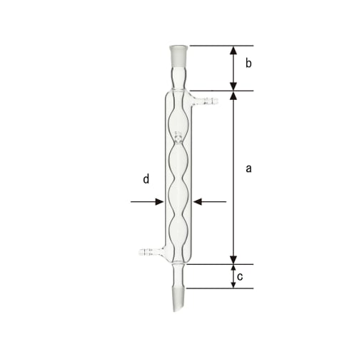 共通摺合冷却器 アリン（球管） 200mm 〔006650-24200〕-