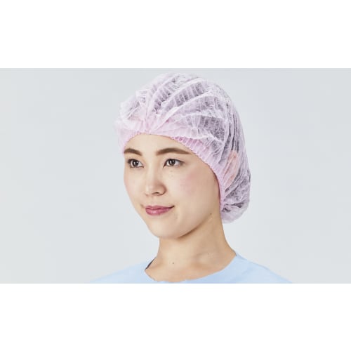 モブキャップ リーブル No.2800 モブキャップ2 ホワイト 100枚入 109-31501