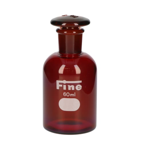 Fine細口共通試薬瓶 硬質 茶褐色 60mL φ45×H83