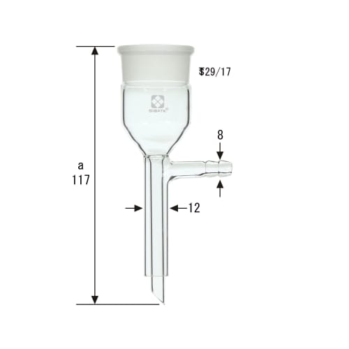 Tgk 東京硝子器械 Trywinz 共通摺合 ロート足 分離足式ガラスろ過器用 吸引型 共通29 17