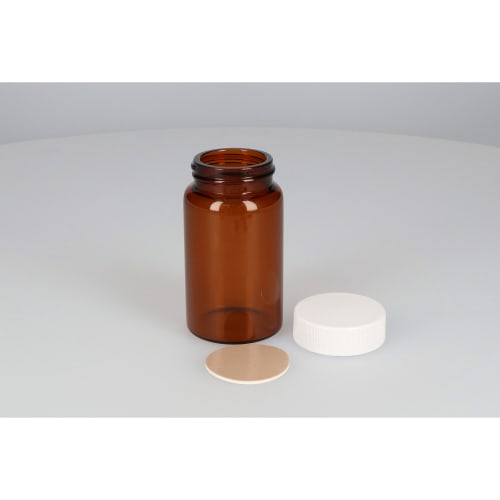 TGK - 東京硝子器械 TryWinZ / ねじ口瓶 茶色 SV-110 110mL