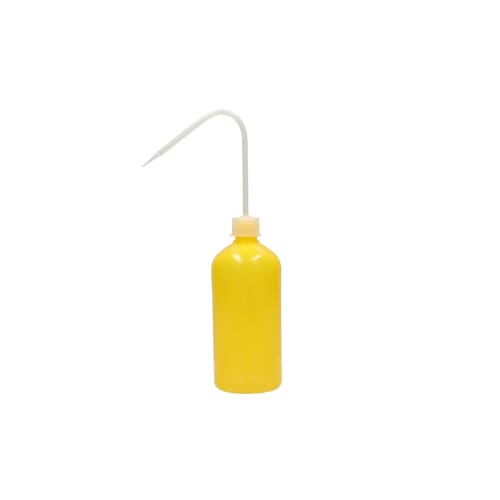 TGK - 東京硝子器械 TryWinZ / カラー洗浄びん 500mL 黄 LDPE
