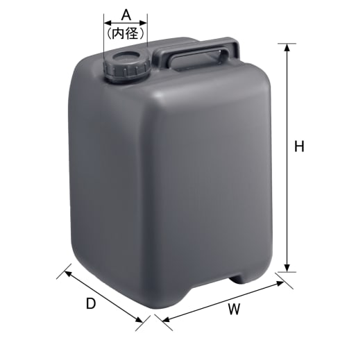 TGK - 東京硝子器械 TryWinZ / 正角缶 10L グリーン 0186G