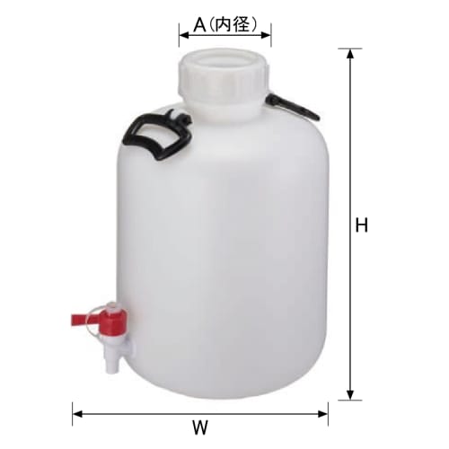 TGK - 東京硝子器械 TryWinZ / 瑞穂化成工業 広口びん コック付