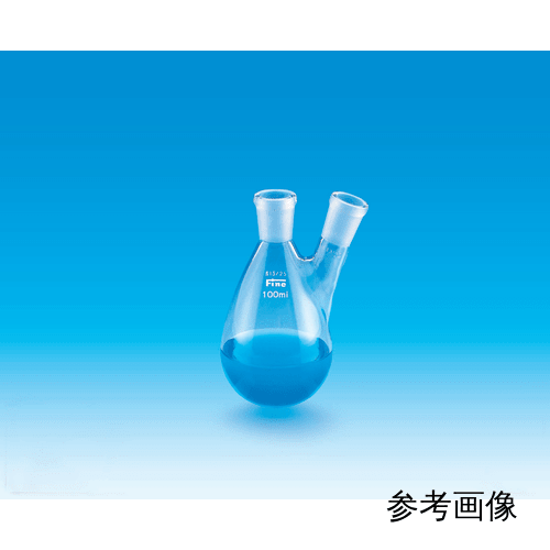 TGK - 東京硝子器械 TryWinZ / Fine共通摺合二口なす型フラスコ 100mL