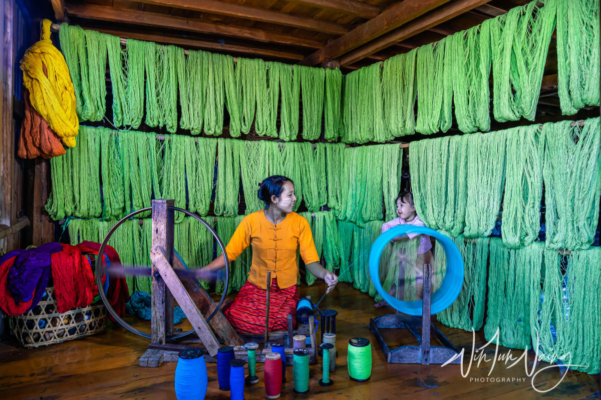 Colorful Lotus Fabric — View 02