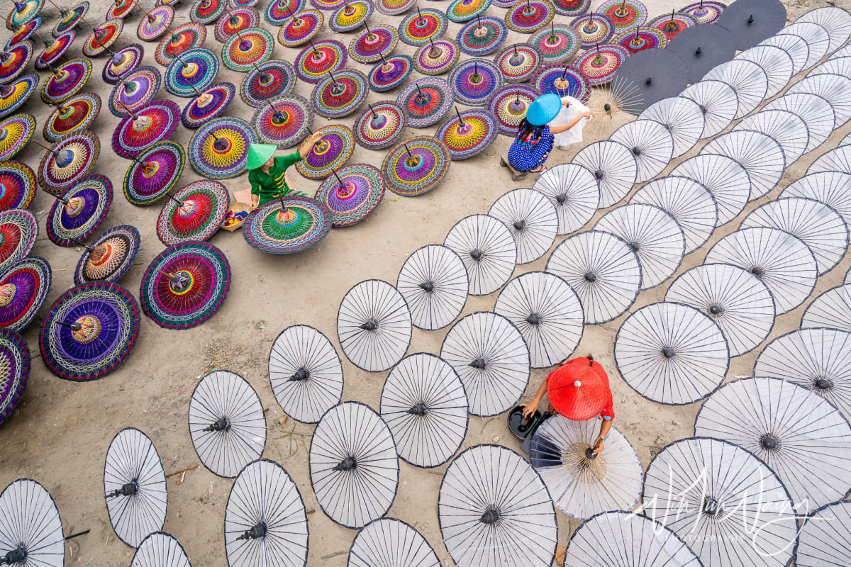 Myanmar Traditional Umbrellas — View 06